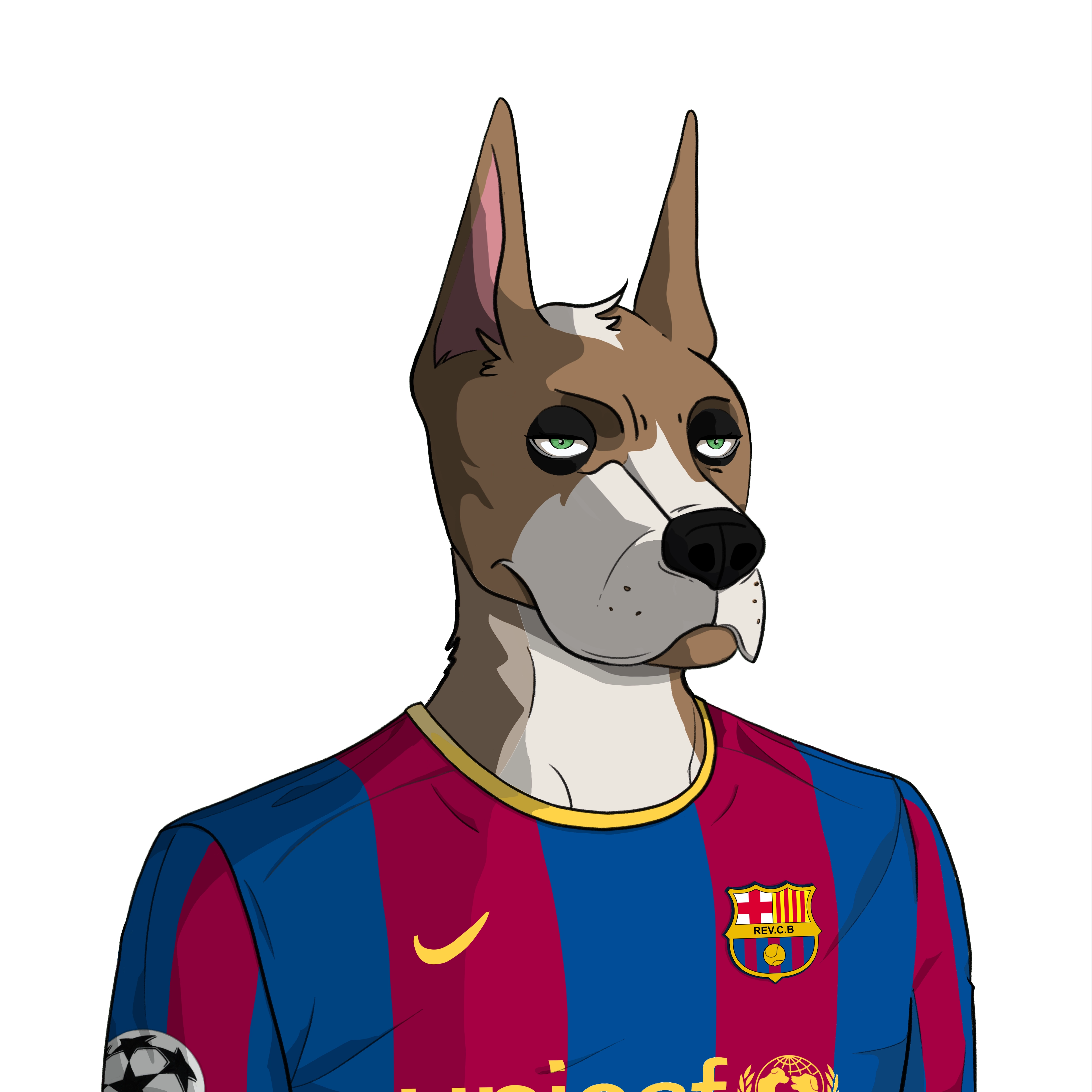 underdog NFT with suspenders