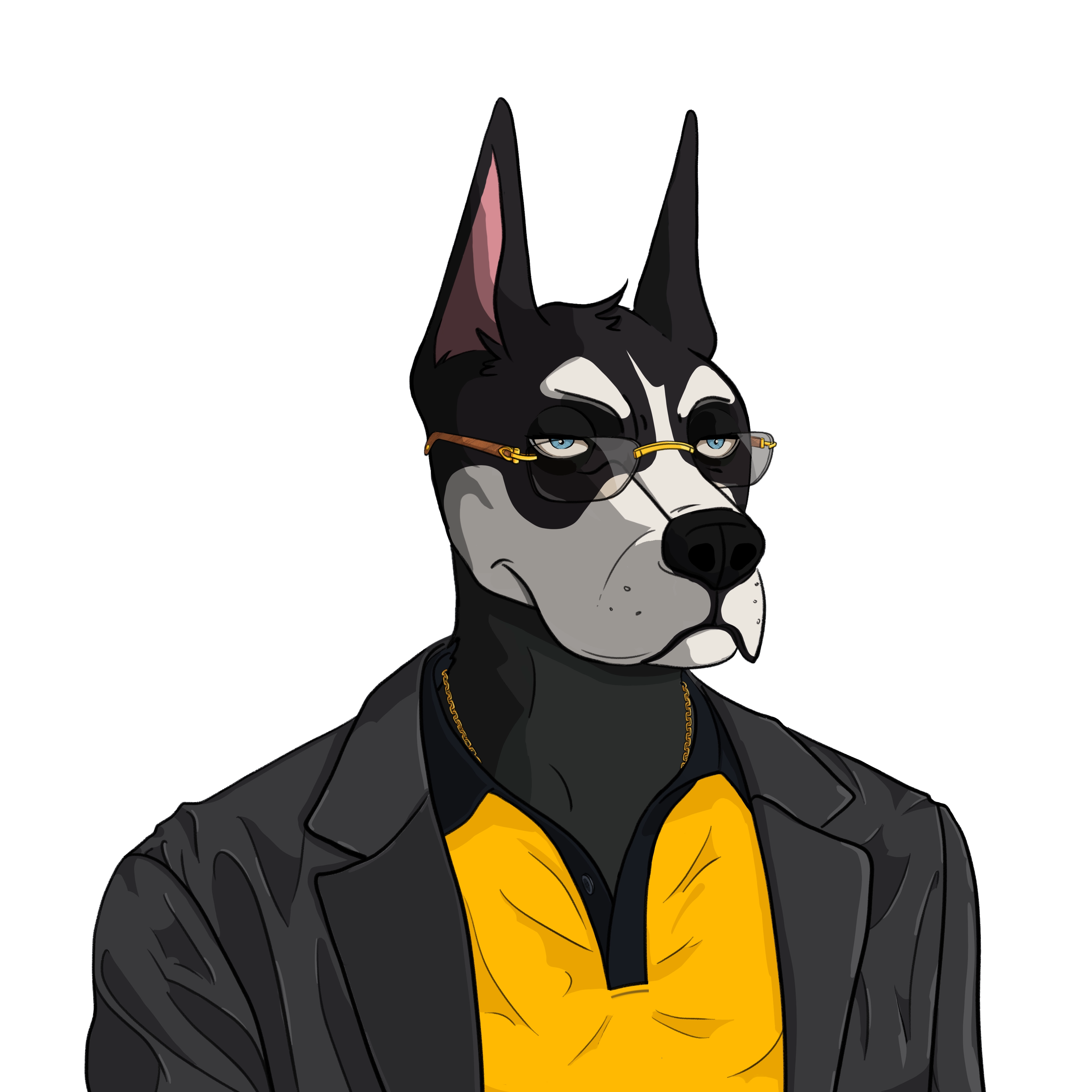 underdog NFT with suspenders